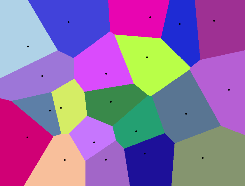 Sample Voronoi diagram